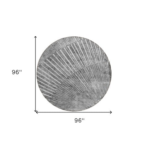 Homeroots 3' Abstract Washable Indoor Outdoor Area Rug – Stylish, Durable, And Stain-resistant For Any Space Gray Polyester 561971