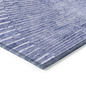 Homeroots 3' Abstract Washable Indoor Outdoor Area Rug – Stylish, Durable, And Stain-resistant For Any Space Navy Polyester 561979