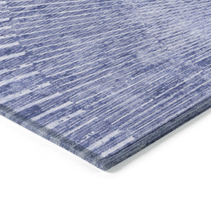 Homeroots 8' X 10' Navy Blue Abstract Washable Non Skid Indoor Outdoor Area Rug Navy Polyester 561981