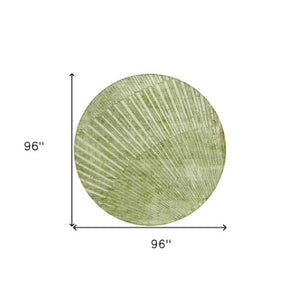 Homeroots 3' Abstract Washable Indoor Outdoor Area Rug – Stylish, Durable, And Stain-resistant For Any Space Sage Polyester 561989