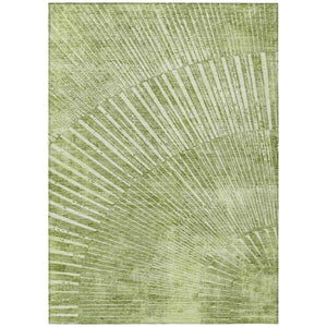 HomeRoots Sage Abstract Machine Woven Washable Non-skid Uv Resistant Indoor Outdoor Area Rug 9' x 12' 561991