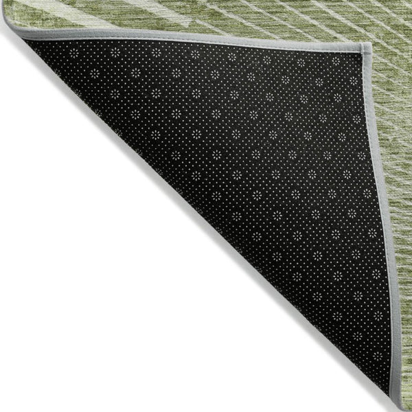 Sage Abstract Machine Woven Washable Non-skid Uv Resistant Indoor Outdoor Area Rug