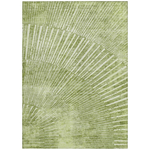 Homeroots 3' Abstract Washable Indoor Outdoor Area Rug – Stylish, Durable, And Stain-resistant For Any Space Sage Polyester 561992