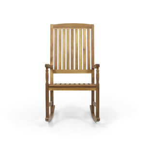 English Elm Christopher Knight Home® - Acacia Outdoor Porch Rocking Chair – Durable Acacia Hardwood, Rustic Slat Design, Smooth Rocking Motion Teak 65490.00