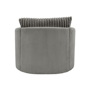 Killarney Swivel Accent Chair Corduroy Upholstered Modern Lounge Seat Living Room