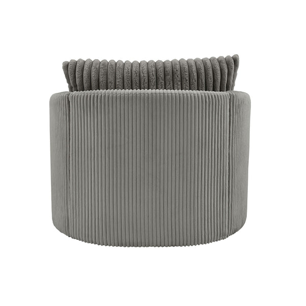 Killarney Swivel Accent Chair Corduroy Upholstered Modern Lounge Seat Living Room