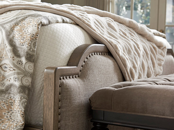 Lexington Tommy Bahama Home Stone Harbour Upholstered Bed – Embrace Casual Sophistication With Elegant Design And Comfort Hatteras Gray  561-144c