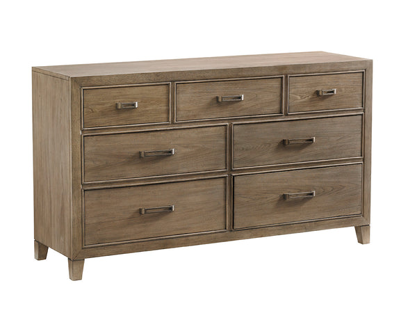 Lexington Tommy Bahama Home Lockeport 7-drawer Dresser - Embrace Casual Elegance With Weathered Driftwood And Custom Hardware Hatteras Gray  561-234