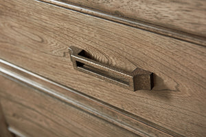 Lexington Tommy Bahama Home Mc Clellan 3-drawer Nightstand - Casual Elegance In Weathered Driftwood With Custom Hardware & Style Hatteras Gray  561-621