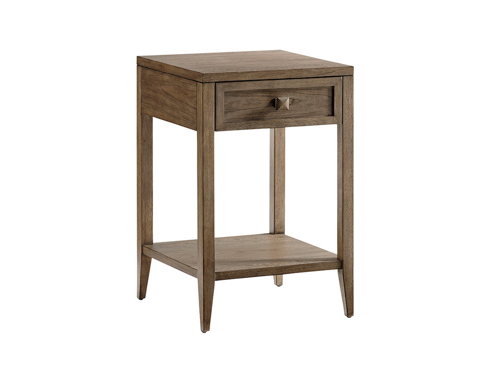 Lexington Tommy Bahama Home Ellsworth Night Table - Embrace Casual Elegance With Stylish Storage And Sophisticated Design Hatteras Gray  561-622