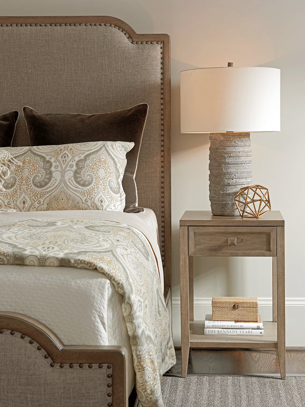 Lexington Tommy Bahama Home Ellsworth Night Table - Embrace Casual Elegance With Stylish Storage And Sophisticated Design Hatteras Gray  561-622