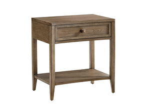 Lexington Tommy Bahama Home Stevenson Open Nightstand - Casual Elegance With Gray Elm Veneers, Custom Hardware & Stylish Flair Hatteras Gray  561-623