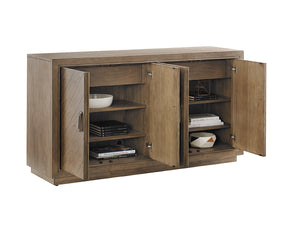 Lexington Tommy Bahama Home Spencer Buffet: Embrace Casual Elegance With Cypress Point's Weathered Driftwood And Custom Design Hatteras Gray  561-852