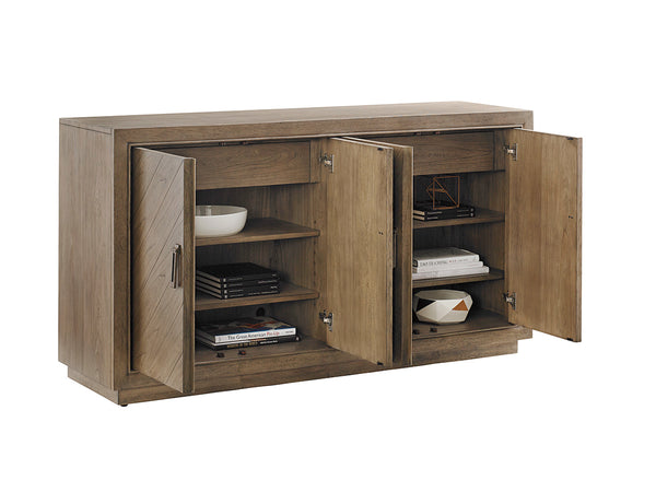 Lexington Tommy Bahama Home Spencer Buffet: Embrace Casual Elegance With Cypress Point's Weathered Driftwood And Custom Design Hatteras Gray  561-852