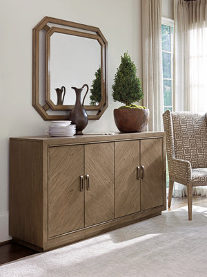 Lexington Tommy Bahama Home Spencer Buffet: Embrace Casual Elegance With Cypress Point's Weathered Driftwood And Custom Design Hatteras Gray  561-852