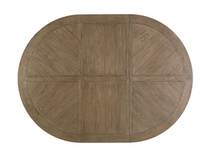 Lexington Tommy Bahama Home Atwell Dining Table - Elegant Round Design With Textured Metal Pedestal, Seats 4-6, Casual Sophistication Hatteras Gray  561-875c