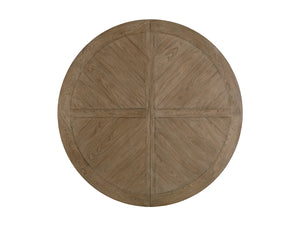 Lexington Tommy Bahama Home Atwell Dining Table - Elegant Round Design With Textured Metal Pedestal, Seats 4-6, Casual Sophistication Hatteras Gray  561-875c