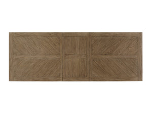 Lexington Tommy Bahama Home Pierpoint Casual Elegance Dining Table With Textured Metal Base, Extends To Seat 10 Comfortably Hatteras Gray  561-876c