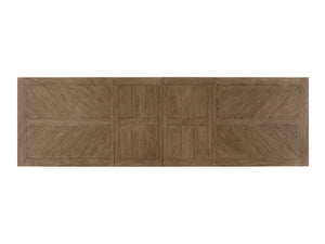 Lexington Tommy Bahama Home Pierpoint Casual Elegance Dining Table With Textured Metal Base, Extends To Seat 10 Comfortably Hatteras Gray  561-876c