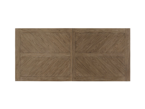 Lexington Tommy Bahama Home Pierpoint Casual Elegance Dining Table With Textured Metal Base, Extends To Seat 10 Comfortably Hatteras Gray  561-876c