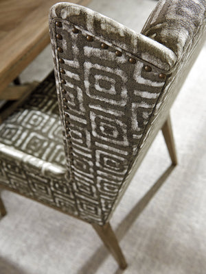 Lexington Tommy Bahama Home Milton Host Chair - Embrace Casual Elegance With Weathered Driftwood Finish And Custom Fabric Options Hatteras Gray  561-885-41