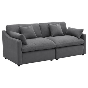 English Elm Greeley Armless Accent Chair with Performance Fabric and Foam Cushions for Modern Living B062P441446