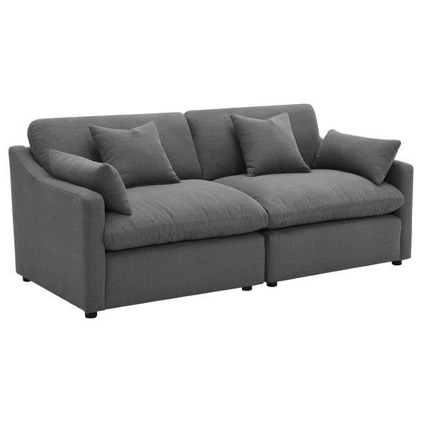 English Elm Greeley Armless Accent Chair with Performance Fabric and Foam Cushions for Modern Living B062P441446