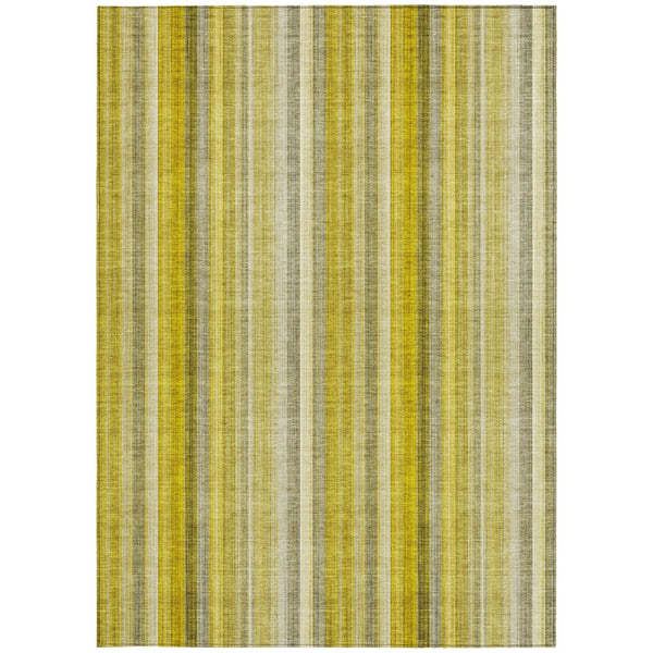 Homeroots 3' Blue Striped Washable Non-skid Area Rug - Stylish, Stain Resistant For Indoor Or Outdoor Use 3' X 5' Polyester 562032