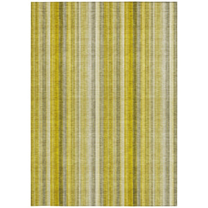 Homeroots 3' Blue Striped Washable Non-skid Area Rug - Stylish, Stain Resistant For Indoor Or Outdoor Use 5' X 8' Polyester 562033