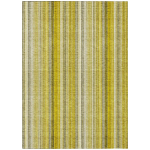 HomeRoots 5' Blue Striped Indoor Outdoor Area Rug - Durable, Washable, Non-Skid Design Perfect for Any Space 10' X 14' 562037