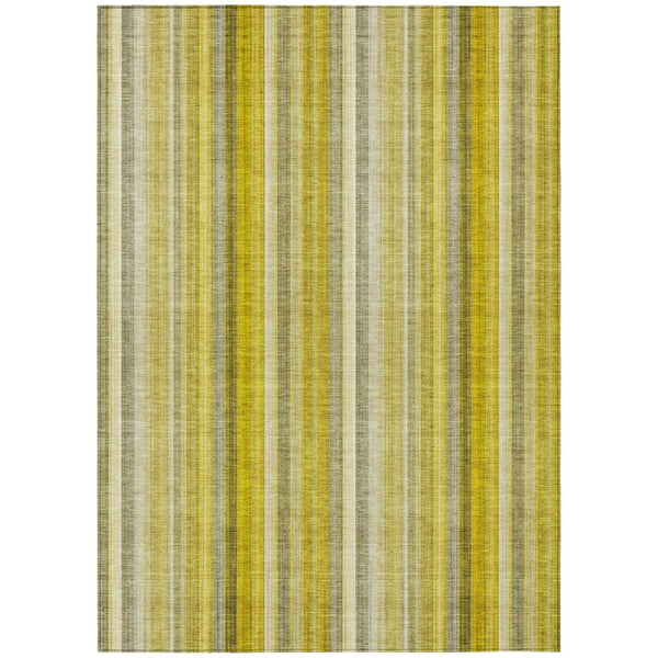 HomeRoots 5' Blue Striped Indoor Outdoor Area Rug - Durable, Washable, Non-Skid Design Perfect for Any Space 10' X 14' 562037