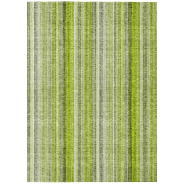 HomeRoots 5' Blue Striped Indoor Outdoor Area Rug - Durable, Washable, Non-Skid Design Perfect for Any Space 8' X 10' 562053