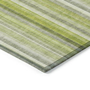 Homeroots 3' Blue Striped Washable Non-skid Area Rug - Stylish, Stain Resistant For Indoor Or Outdoor Use 8' X 10' Polyester 562053