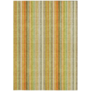 Homeroots 3' Blue Striped Washable Non-skid Area Rug - Stylish, Stain Resistant For Indoor Or Outdoor Use 8' X 10' Polyester 562062
