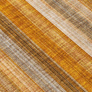 Homeroots 3' Blue Striped Washable Non-skid Area Rug - Stylish, Stain Resistant For Indoor Or Outdoor Use Paprika Polyester 562066