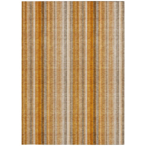 Homeroots 3' Blue Striped Washable Non-skid Area Rug - Stylish, Stain Resistant For Indoor Or Outdoor Use 8' X 10' Polyester 562071