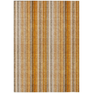 HomeRoots 5' Blue Striped Indoor Outdoor Area Rug - Durable, Washable, Non-Skid Design Perfect for Any Space 8' X 10' 562071