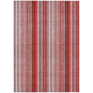 HomeRoots 5' Blue Striped Indoor Outdoor Area Rug - Durable, Washable, Non-Skid Design Perfect for Any Space 9' X 12' 562090