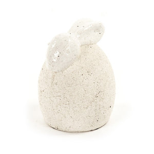Zentique Decorative Ceramic Garden Rabbit Statue — Hand-Finished Glazed Accent for Indoor or Outdoor Decor W7.5 x H10 x D7.5 5620L A614