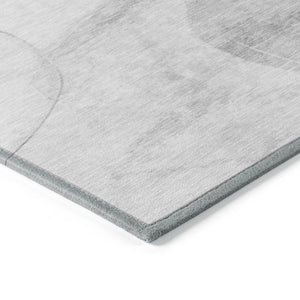 HomeRoots 5' Beige and Green Abstract Area Rug - Stylish, Durable, Washable Design for Indoor and Outdoor Use 9' X 12' 562153