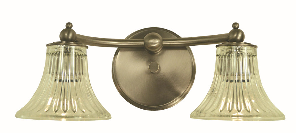 Framburg 2-light Elegant Bella Sconce - Unique U-shaped Arms Enhance Modern Home Décor With Style Brushed Nickel Metal 5622 Bn