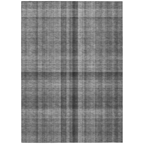 HomeRoots 5' Blue Plaid Washable Area Rug - Stylish, Non-Skid Design for Indoor and Outdoor Living Spaces 10' X 14' 562226