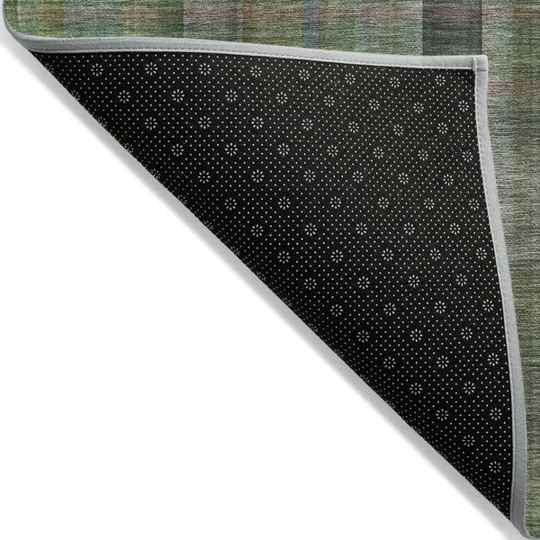 HomeRoots 5' Blue Plaid Washable Area Rug - Stylish, Non-Skid Design for Indoor and Outdoor Living Spaces 5' X 8' 562231
