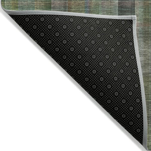 HomeRoots 5' Blue Plaid Washable Area Rug - Stylish, Non-Skid Design for Indoor and Outdoor Living Spaces 8' X 10' 562233