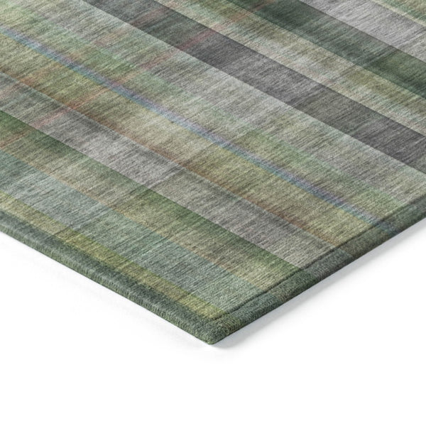 HomeRoots 5' Blue Plaid Washable Area Rug - Stylish, Non-Skid Design for Indoor and Outdoor Living Spaces 9' X 12' 562234