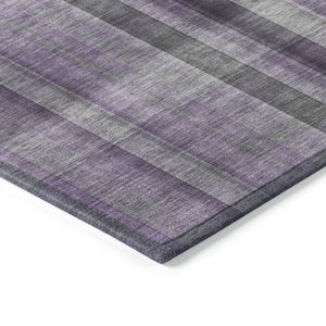 HomeRoots 5' Blue Plaid Washable Area Rug - Stylish, Non-Skid Design for Indoor and Outdoor Living Spaces 8' X 10' 562242
