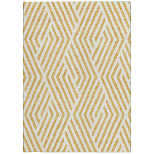 HomeRoots 5' Black and White Geometric Washable Area Rug - Stylish Non-Skid Design for Indoor & Outdoor Use 9' X 12' 562279