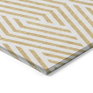 HomeRoots 5' Black and White Geometric Washable Area Rug - Stylish Non-Skid Design for Indoor & Outdoor Use 10' X 14' 562280
