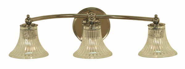 Framburg 3-light Elegant Bella Sconce With Unique U-shaped Arms For A Stunning Modern Home Ambiance Polished Nickel Metal 5623 Pn