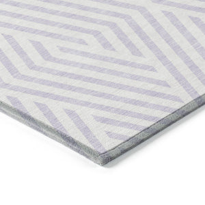 HomeRoots 5' Black and White Geometric Washable Area Rug - Stylish Non-Skid Design for Indoor & Outdoor Use 10' X 14' 562316